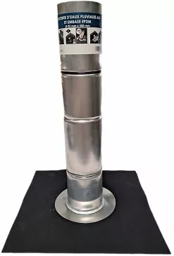 Castorama Descente D'eaux Pluviales ALU Et Embase EPDM - Ø 95 Mm X 500 Mm