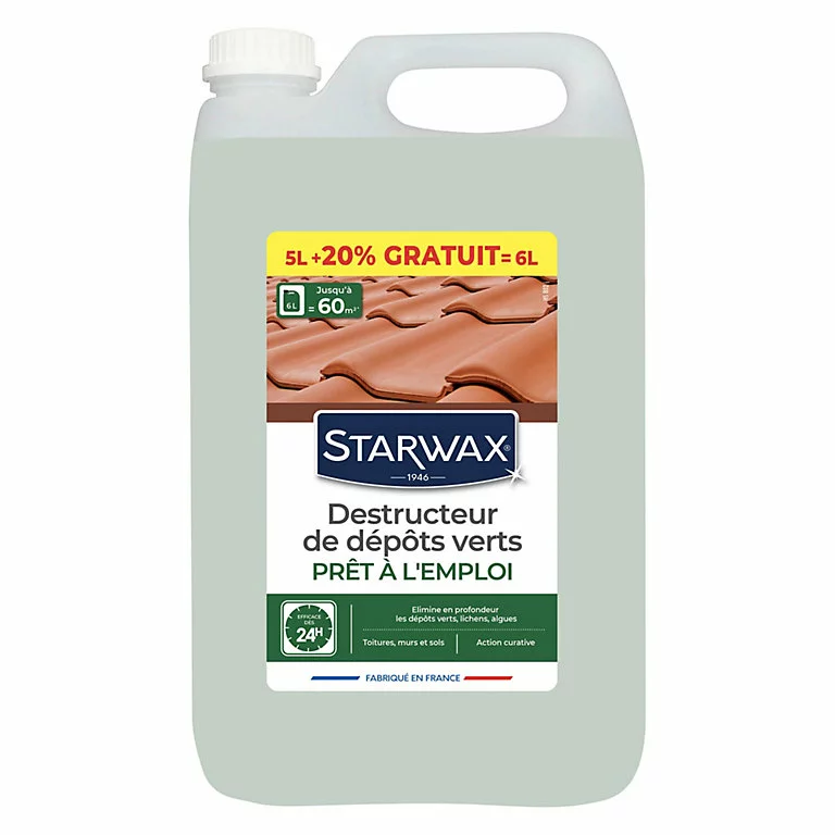 Castorama Destructeur De Dépôts Verts Prêt à L'emploi Starwax 5L + 1L Gratuit 3 Castorama Destructeur De Dépôts Verts Prêt à L'emploi Starwax 5L + 1L Gratuit