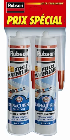 Castorama Lot De 2 Mastic Rubson HD Email & Synthétique Transparent Cartouche 280ml