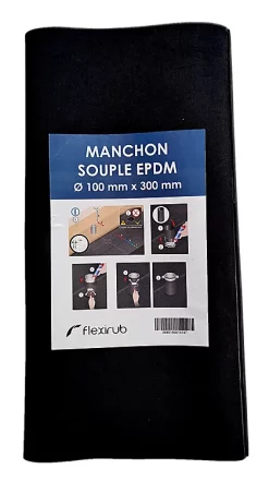 Castorama Manchon Souple EPDM - Ø 100 Mm X 300 Mm