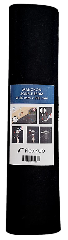 Castorama Manchon Souple EPDM - Ø 50 Mm X 300 Mm