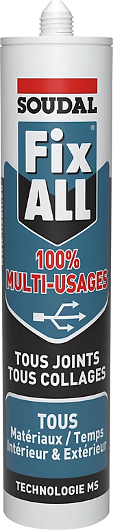 Castorama Mastic Colle Soudal Fixall Multi Usage Blanc 290ml