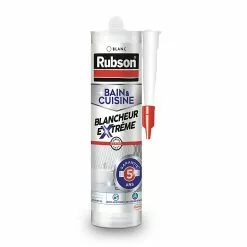 Castorama Mastic Rubson Bain & Cuisine Blancheur Extrême Cartouche 280 Ml