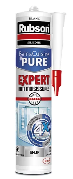 Castorama Mastic Rubson Bain&Cuisine Expert Anti-moisissures Blanc Cartouche 280ml