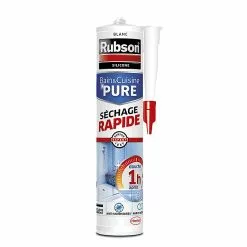 Castorama Mastic Rubson Bain&Cuisine Séchage Rapide Blanc Cartouche 280ml