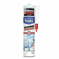 Castorama Mastic Rubson Bain&Cuisine Silicone Evite Les Moisissures Transparent Cartouche 280ml