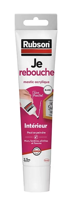 Castorama Mastic Rubson Construction Je Rebouche Blanc Tube 50ml
