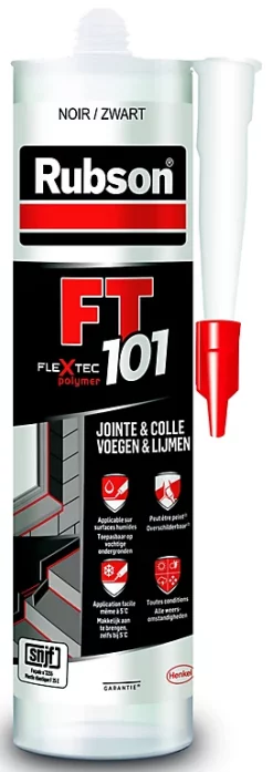 Castorama Mastic Rubson FT 101 Joint Fissure Colle Noir Cartouche 280ml