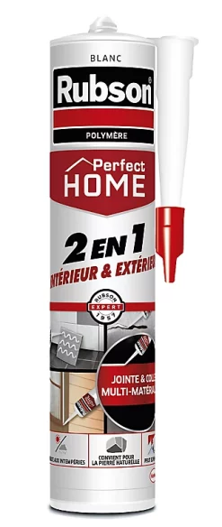 Castorama Mastic Rubson Perfect Home 2 En 1 Blanc Cartouche 280ml