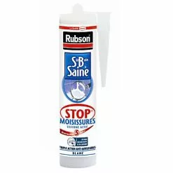 Castorama Mastic Rubson Sanitaire Salle De Bains Saine Stop Moisissures Blanc Cartouche 280ml