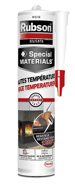 Castorama Mastic Rubson Special Materials Hautes Températures Noir Cartouche 280ml