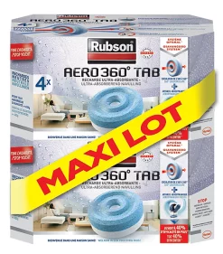 Castorama Maxi Lot 4 Recharges Pour Absorbeur D’humidité AERO 360° Tab Rubson