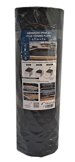 Castorama Membrane EPDM 2D étancheité Des Toitures - 1 Mm - 6,71 M X 5 M