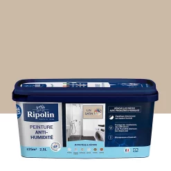 Castorama Peinture Anti-humidité Intérieur Satin Lin Ripolin 2,5L