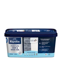Castorama Peinture Cave & Sous-sol Intérieur Satin Ripolin 2,5L