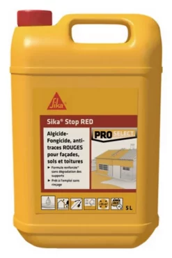 Castorama Traitement Algicide Et Fongicide Anti-traces Rouges Sika Stop Rouge 5 L
