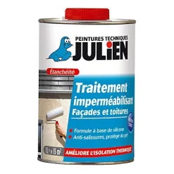 Castorama Traitement Imperméabilisant Façades Et Toitures Julien Mat Blanc Cassé 1L